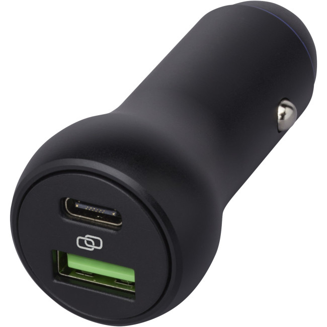 Custom Printed Pilot Dual 55W USB-C/USB-A Car Charger