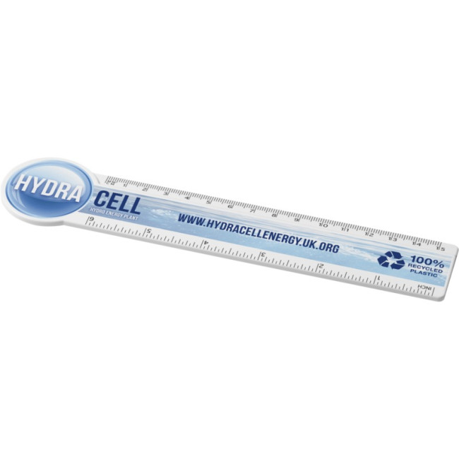 Custom Printed Tait 15cm Circle-Shaped Recycled Plastic Ruler