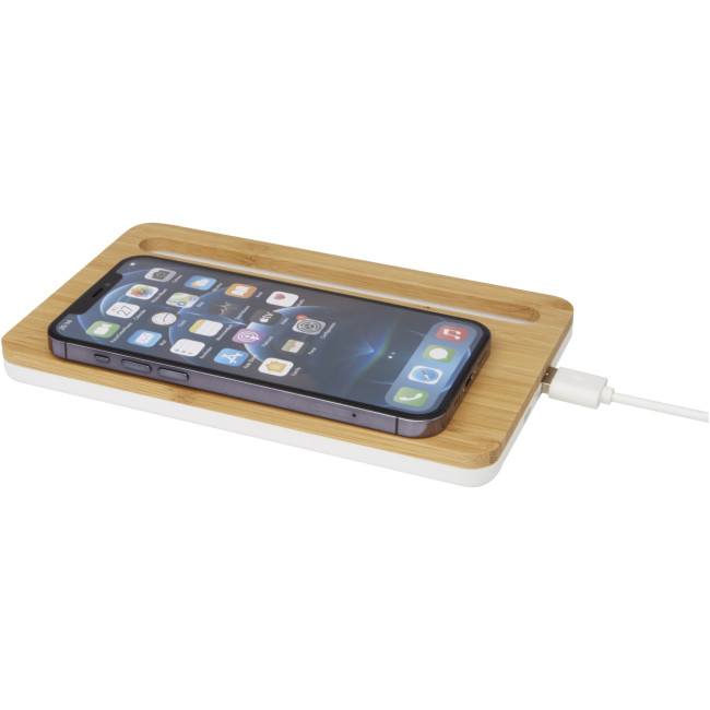 Branded Medake Bamboo Wireless Charger 10W