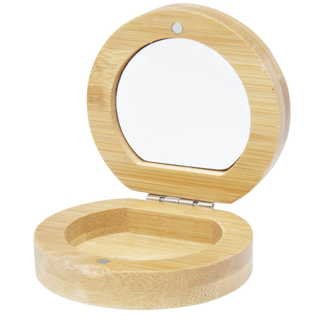 Branded Afrodit Bamboo Pocket Mirror