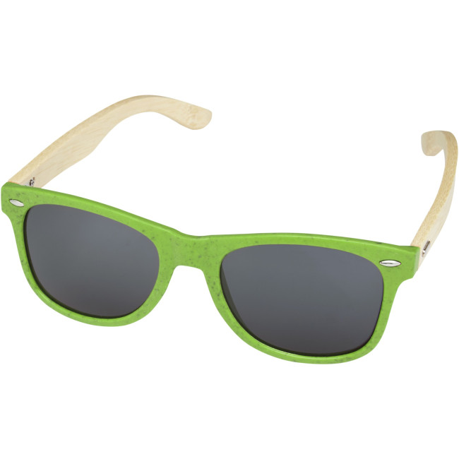 Branded Sun Ray Bamboo Sunglasses - Image 2