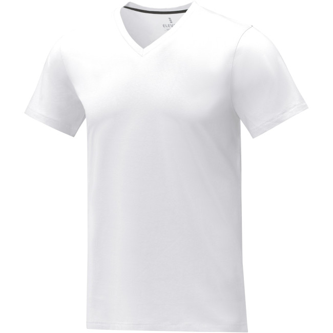 Custom Printed Somoto Short Sleeve Men's V-Neck T-Shirt - Image 5