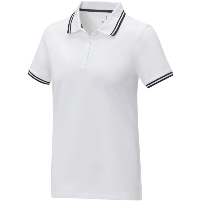 Custom Printed Amarago Short Sleeve Women's Tipping Polo - Image 1