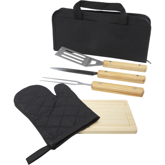 Custom Printed Gratar 5-Piece BBQ Set