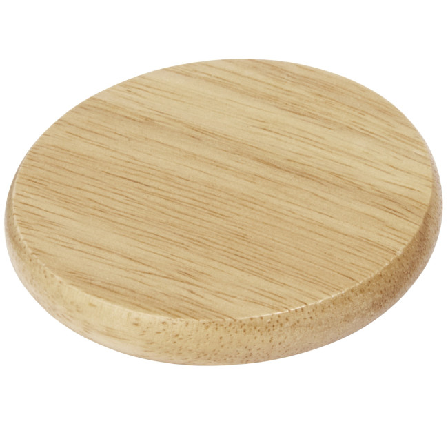 Custom Printed Scoll Wooden Coaster With Bottle Opener