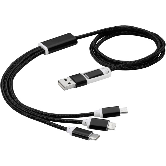 Custom Printed Versatile 5-In-1 Charging Cable - Image 1