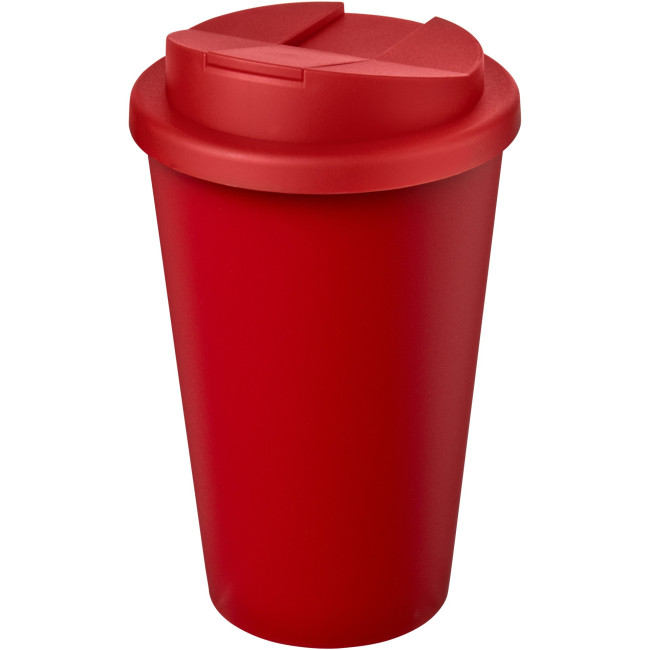 Custom Printed Americano Eco Recycled Tumbler With Spill-Proof Lid 350ml - Image 4