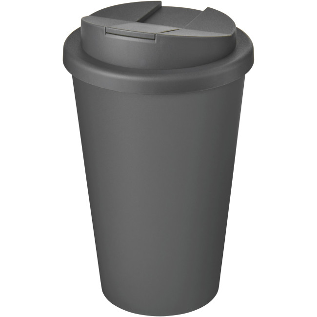 Custom Printed Americano Eco Recycled Tumbler With Spill-Proof Lid 350ml - Image 8