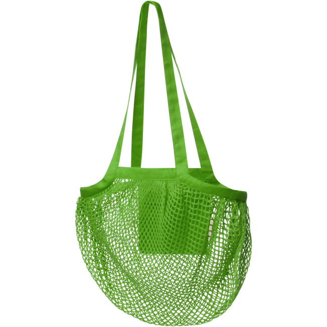 Custom Printed Pune 100 g/m² Gots Organic Mesh Cotton Tote Bag 6L - Image 2