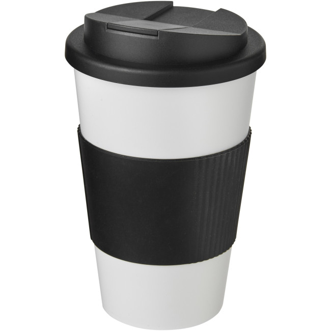 Custom Printed Americano Tumbler With Grip & Spill-Proof Lid 350ml - Image 2