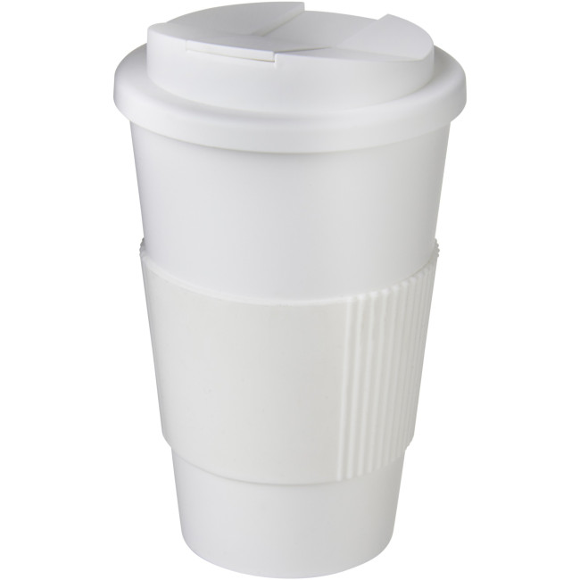 Custom Printed Americano Tumbler With Grip & Spill-Proof Lid 350ml - Image 5