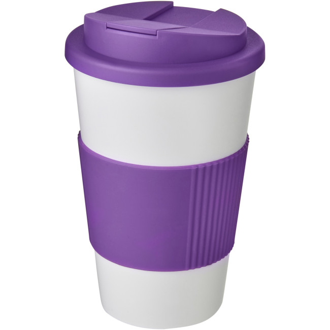 Custom Printed Americano Tumbler With Grip & Spill-Proof Lid 350ml - Image 9