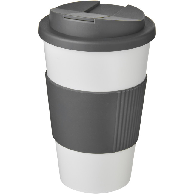 Custom Printed Americano Tumbler With Grip & Spill-Proof Lid 350ml - Image 10