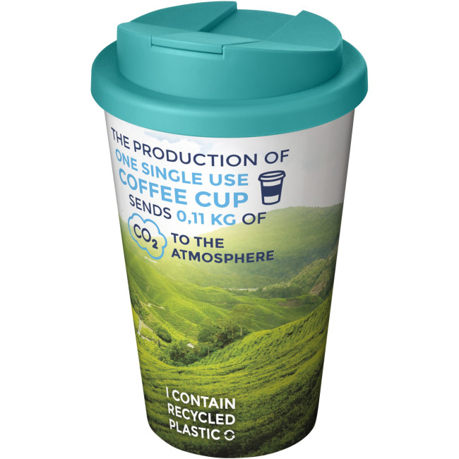 Custom Printed Brite-Americano Tumbler With Spill-Proof Lid 350ml - Image 6