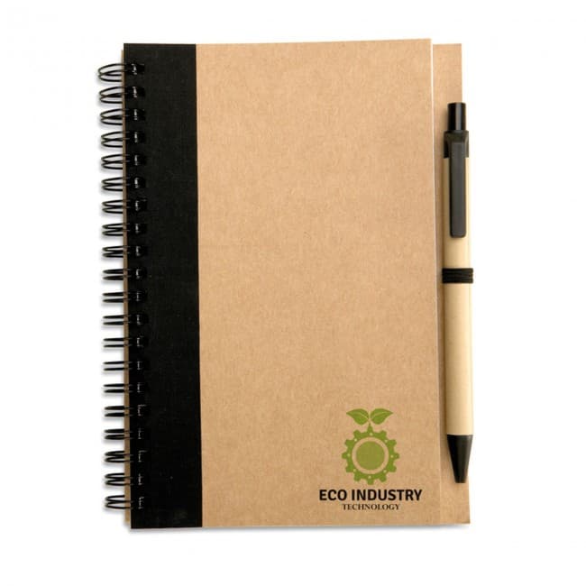 Custom Printed B6 Recycled Notebook With Pen - Image 4