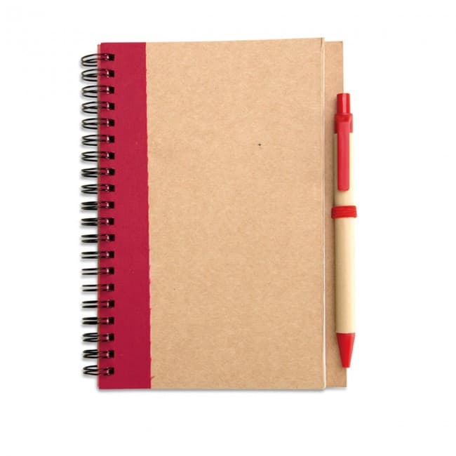 Custom Printed B6 Recycled Notebook With Pen - Image 7