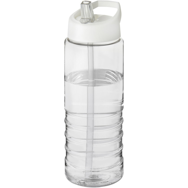 Custom Printed H2O Active Treble Spout Lid Sport Bottle 750ml - Image 1