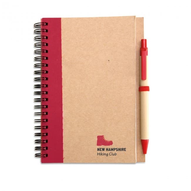 Custom Printed B6 Recycled Notebook With Pen - Image 12