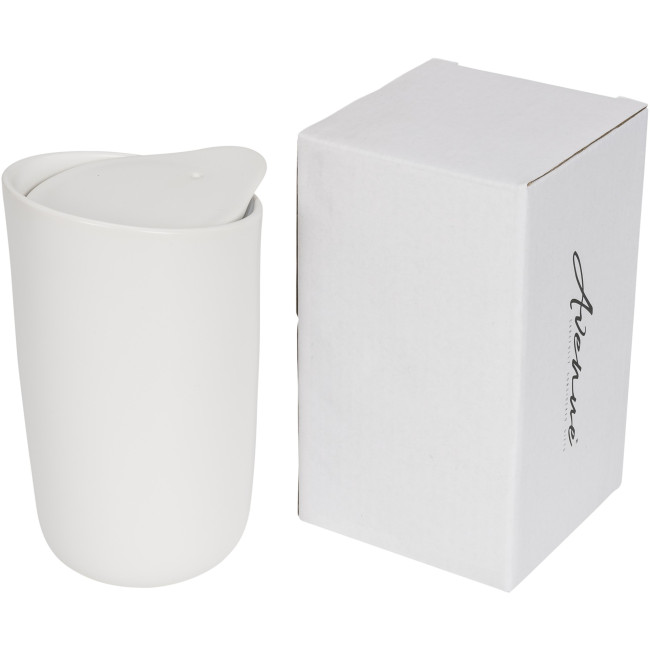 Custom Printed Mysa Double-Walled Ceramic Tumbler 410ml