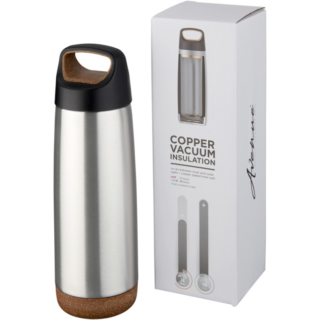 Custom Printed Valhalla Copper Vacuum Insulated Water Bottle 600ml - Image 2