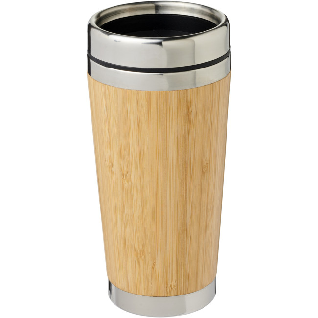 Branded Bambus Tumbler With Bamboo Outer 450ml