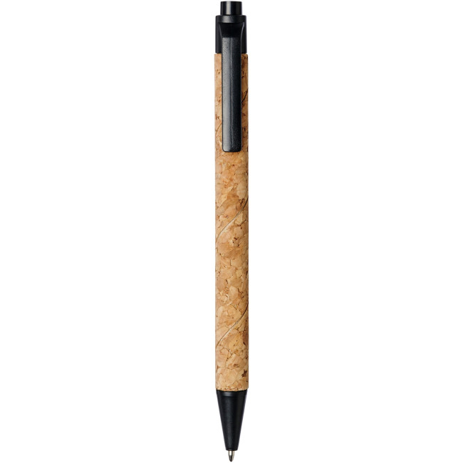 Custom Printed Midar Cork And Wheat Straw Ballpoint Pen - Image 2