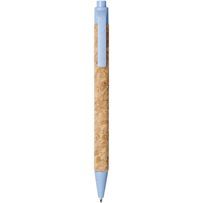 Custom Printed Midar Cork And Wheat Straw Ballpoint Pen - Image 3