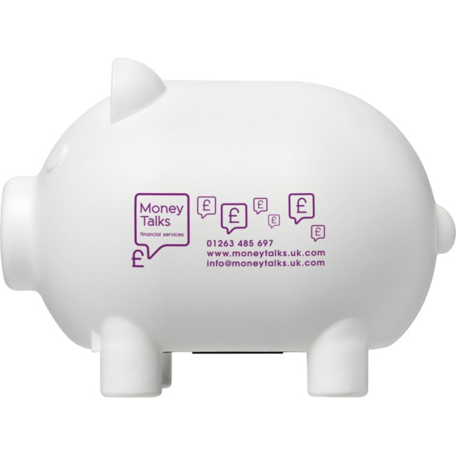 Custom Printed Oink Small Piggy Bank - Image 2