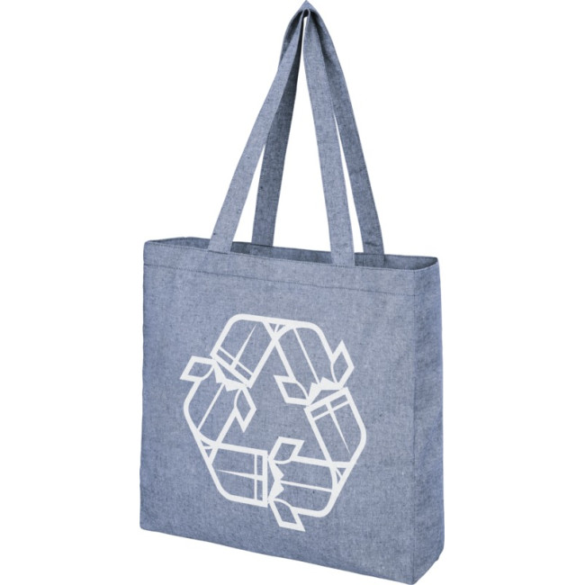 Custom Printed Pheebs 210 g/m² Recycled Gusset Tote Bag 13L - Image 1