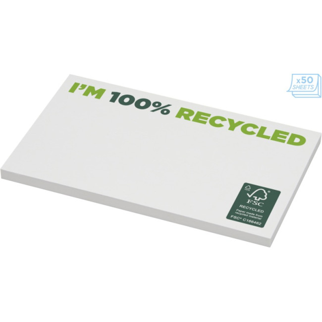 Custom Printed Sticky-Mate Recycled Sticky Notes 127 X 75mm - Image 2