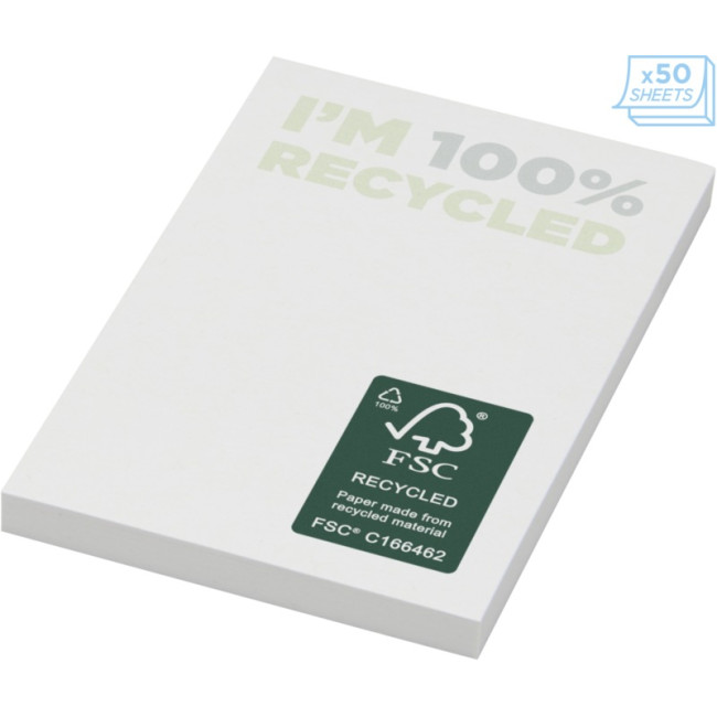 Custom Printed Sticky-Mate Recycled Sticky Notes 50 X 75mm - Image 2