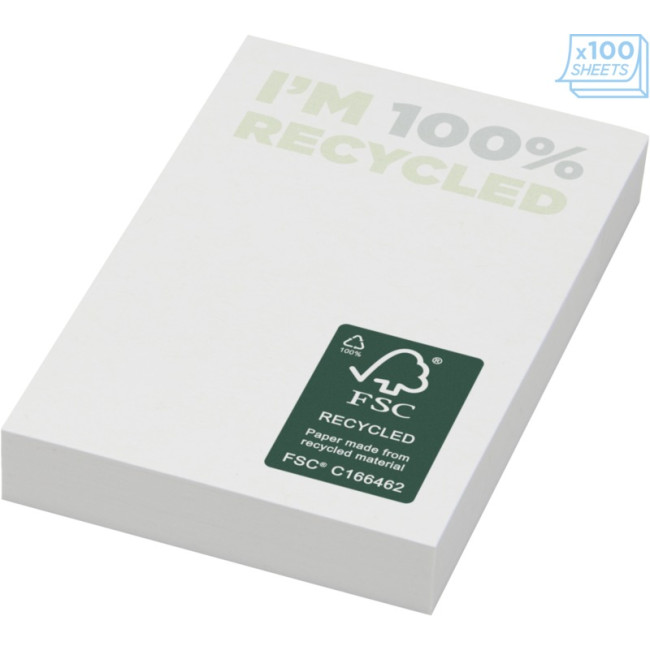 Custom Printed Sticky-Mate Recycled Sticky Notes 50 X 75mm - Image 3