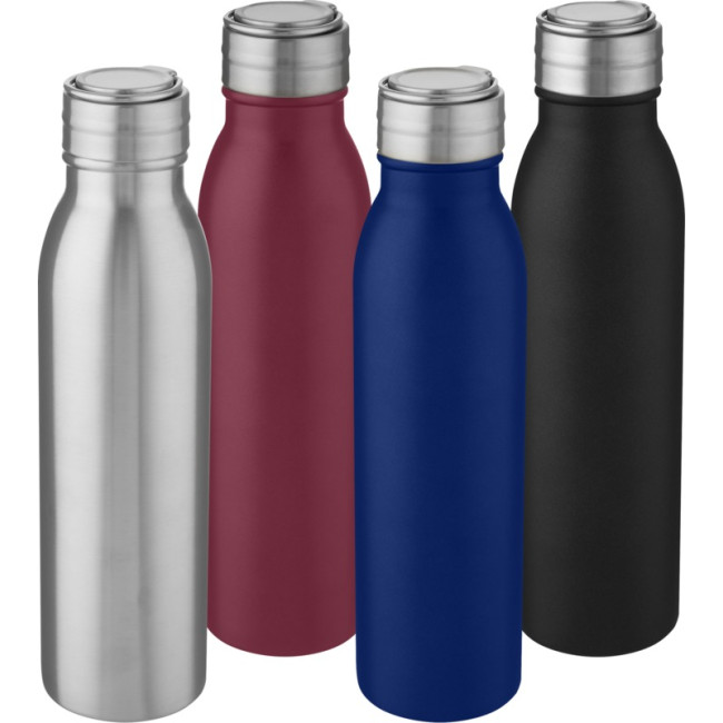 Custom Printed Harper Stainless Steel Water Bottle With Metal Loop 700ml - Image 1