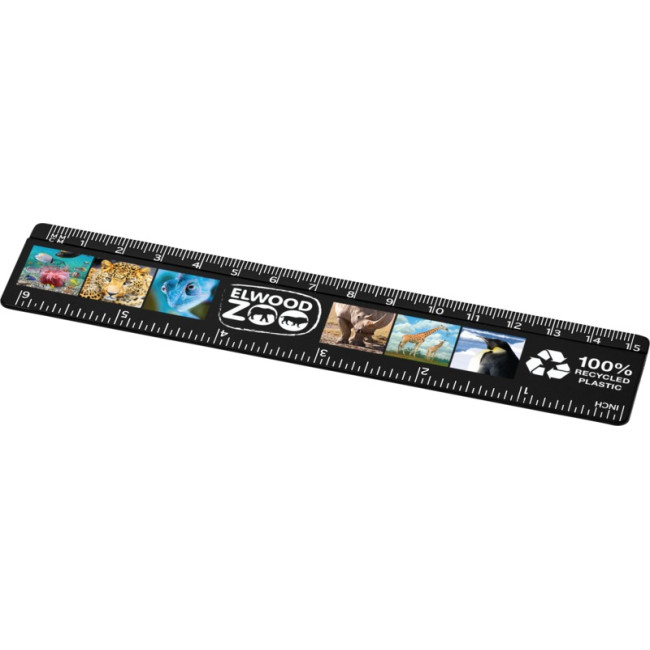 Custom Printed Refari 15 cm Recycled Plastic Ruler - Image 2