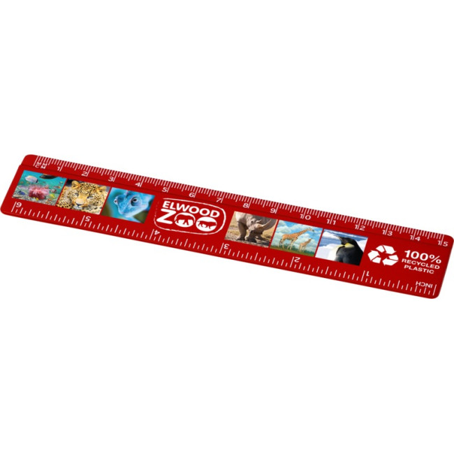 Custom Printed Refari 15 cm Recycled Plastic Ruler - Image 4