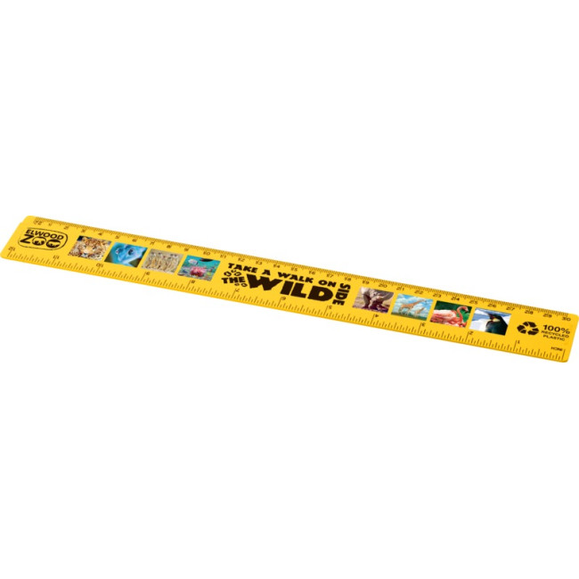 Custom Printed Refari 30 cm Recycled Plastic Ruler - Image 5