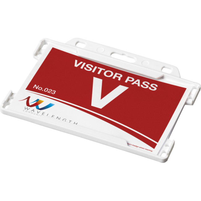 Custom Printed Vega Recycled Plastic Card Holder - Image 3