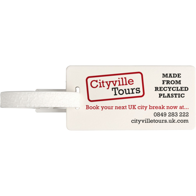 Custom Printed River Recycled Window Luggage Tag - Image 3