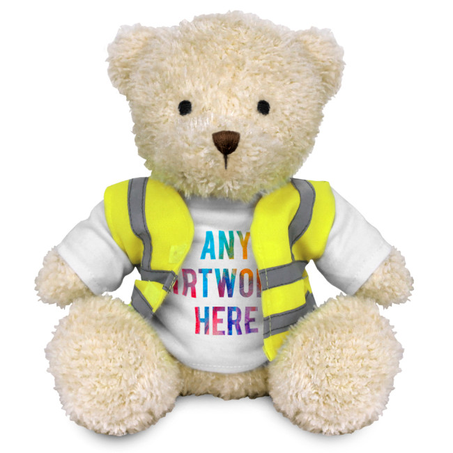 Branded James III Teddy Bear In Hi Vis Jacket