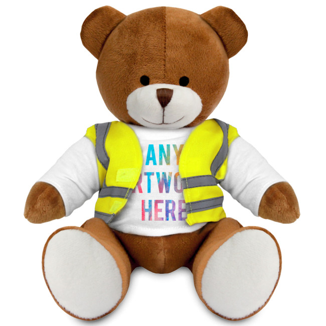 Branded Richard Soft Toy Teddy Bear In Hi Vis Jacket