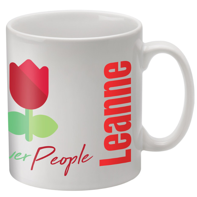 Custom Printed Durham Dye Sub Mug 330ml - Individual Names