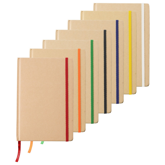 Branded Assington Recycled Paper A5 Notebook - Image 1