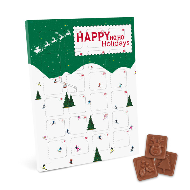 Custom Printed Maxi Advent Calendar Milk Chocolate 41% Cocoa - Image 1