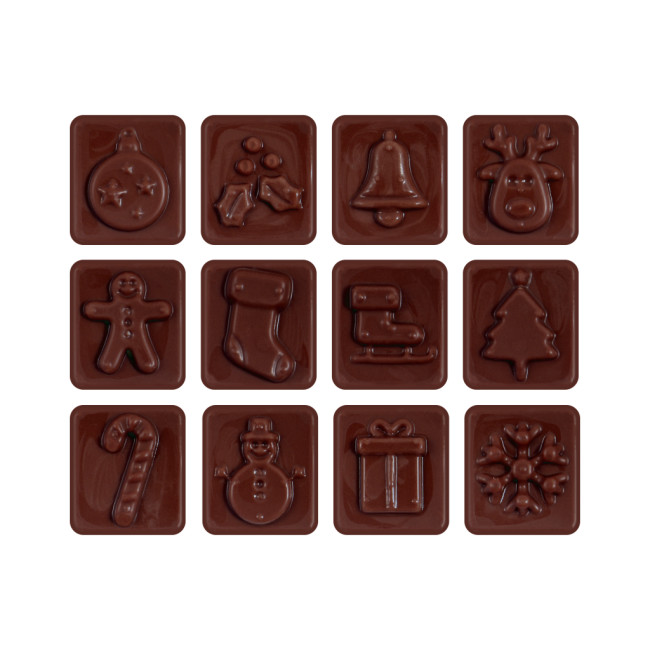 Custom Printed Maxi Advent Calendar Vegan Dark Chocolate 71% Cocoa - Image 2