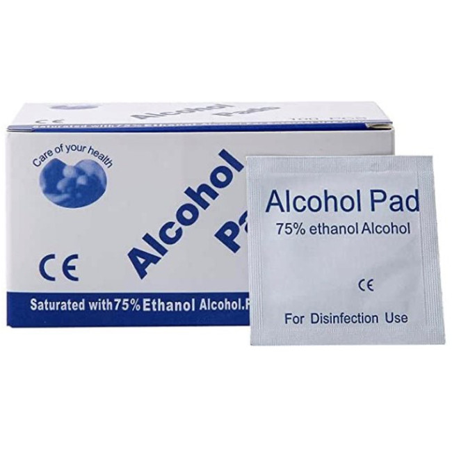 Branded Disposal Alcohol Wipes 50 Pack