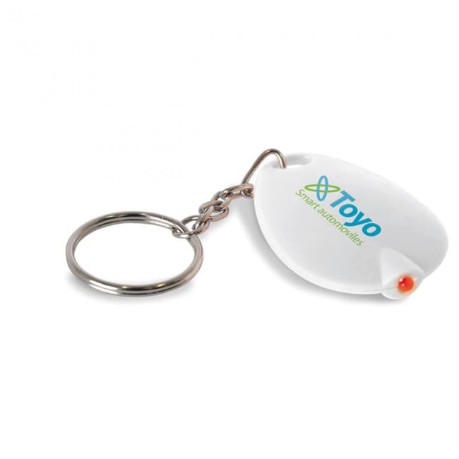 Custom Printed Key ring with LED light - Image 1