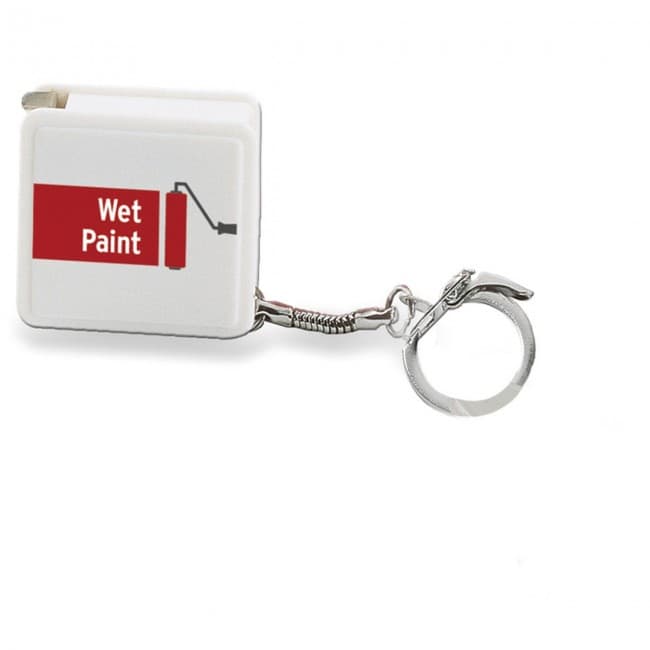 Custom Printed Keyring With Flexible Ruler 1m - Image 1