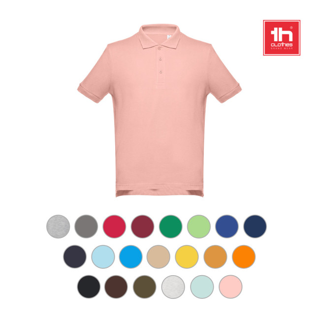 Custom Printed Adam Men's Short-Sleeved Cotton Polo Shirt