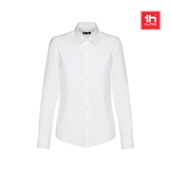 Custom Printed Tokyo Women's Oxford Shirt White