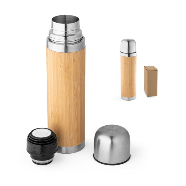 Branded Ceylon Bamboo & Stainless Steel Thermos 450ml